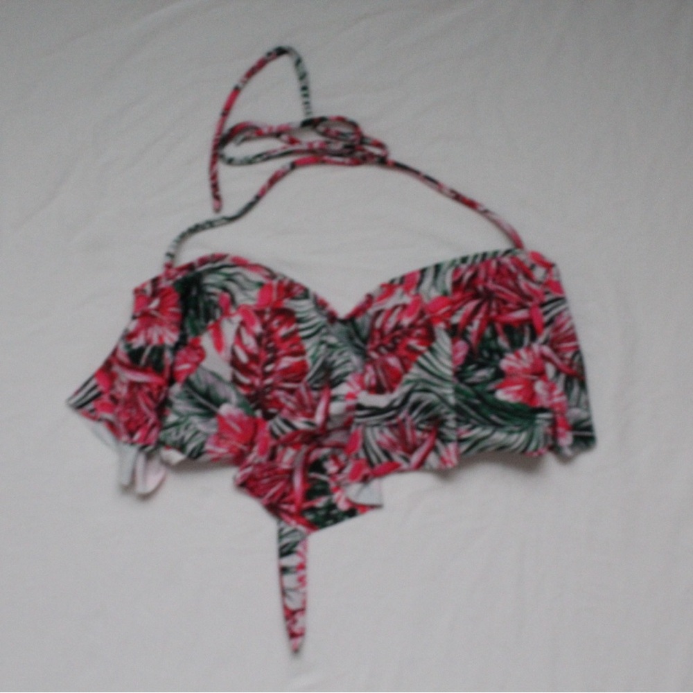 Flowy Tropical Bikini Top